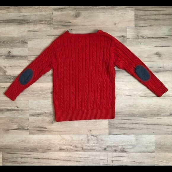 77 Kids Orange Sweater w/ elbow patches Size 5T - Picture 4 of 4